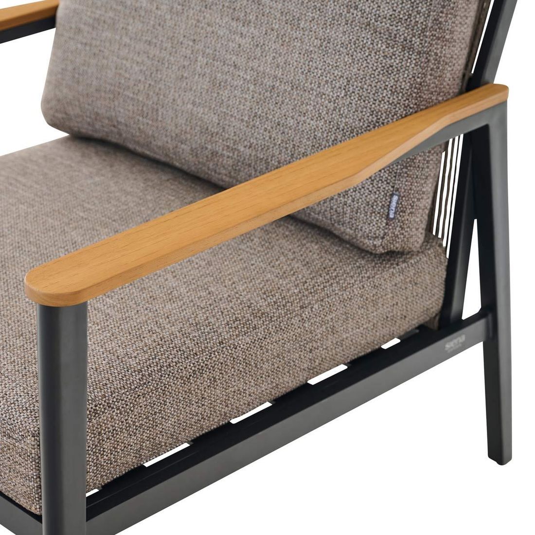 Siena Garden Liguria Loungeset inkl. Loungetisch Aluminium/Gardino-Geflecht/Polyester