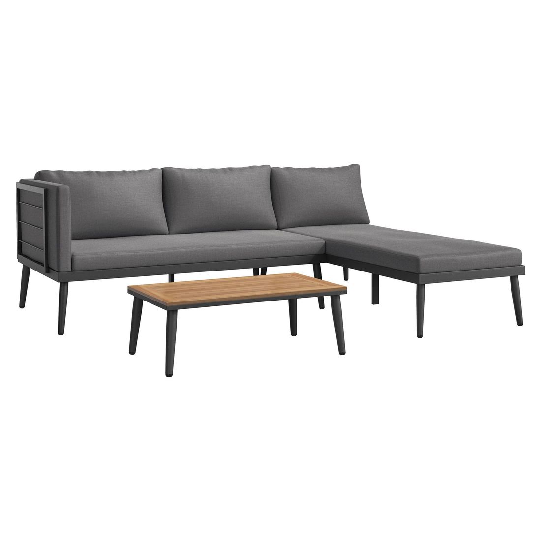 OUTLIV. India Ecklounge Stahl/Kunstfaser