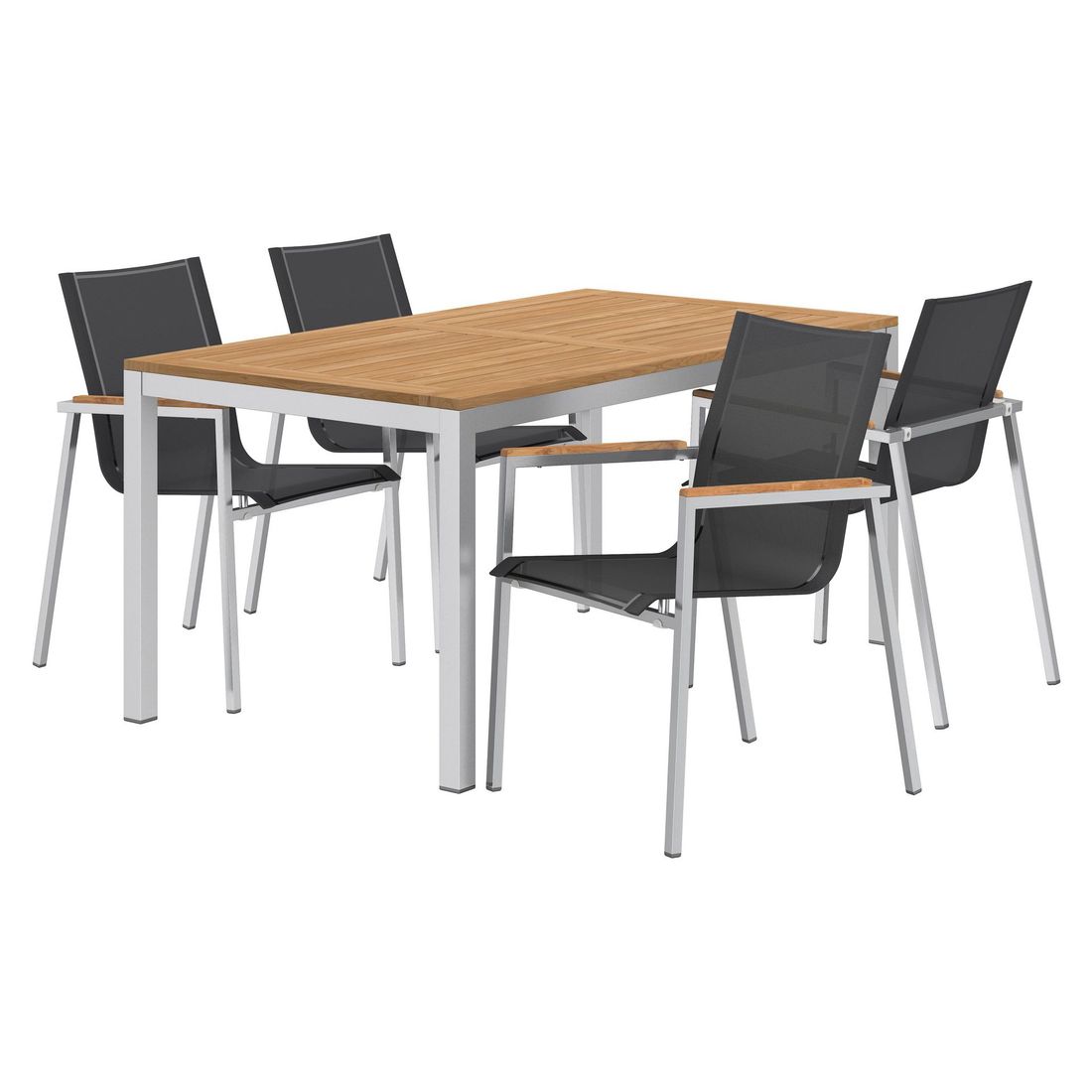 OUTLIV. Rimini Gartenmöbel-Set M (4 Plätze) Tisch 160x90cm