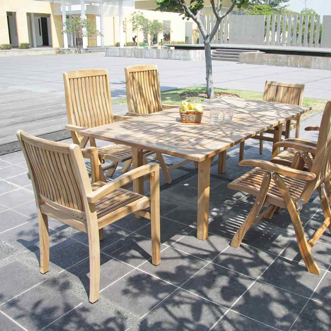 Zebra Brasilia Ausziehtisch 160/210x100cm Teak