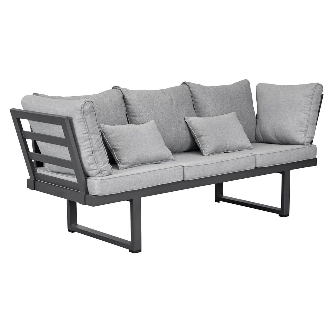 OUTLIV. Broome Diningsofa Aluminium/Kunstfaser