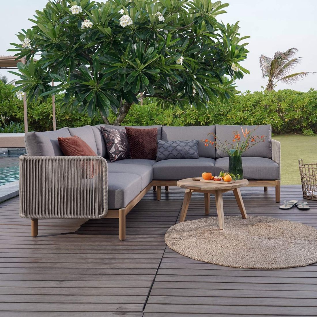 OUTLIV. Avalon Ecklounge Akazie/Rope/Olefin