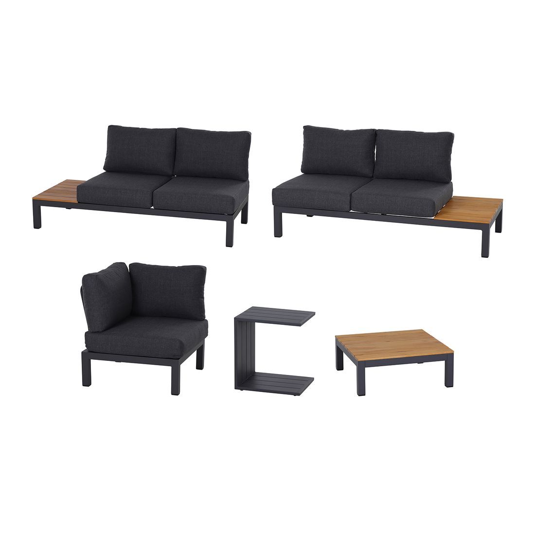 Siena Garden Brighton Ecklounge Aluminium/Kunstfaser