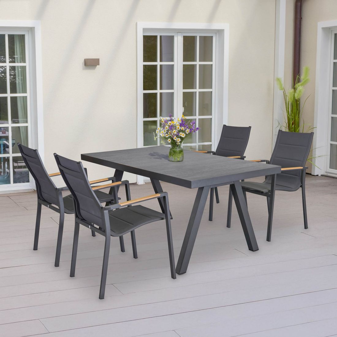 LC Garden Keramo Gartentisch 200x100cm Aluminium/Keramik