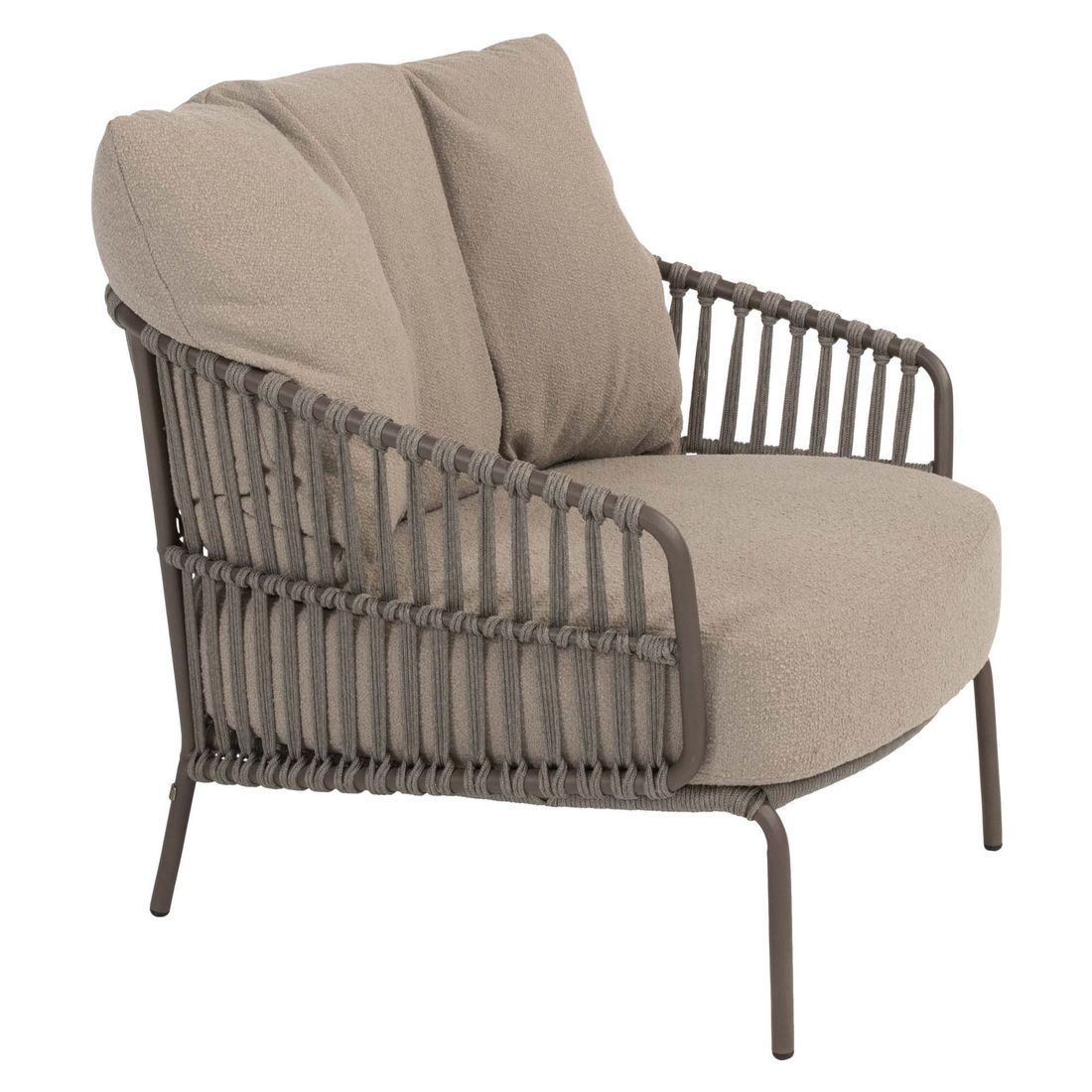 4Seasons Capalbio Loungesessel Edelstahl/Rope/Olefin