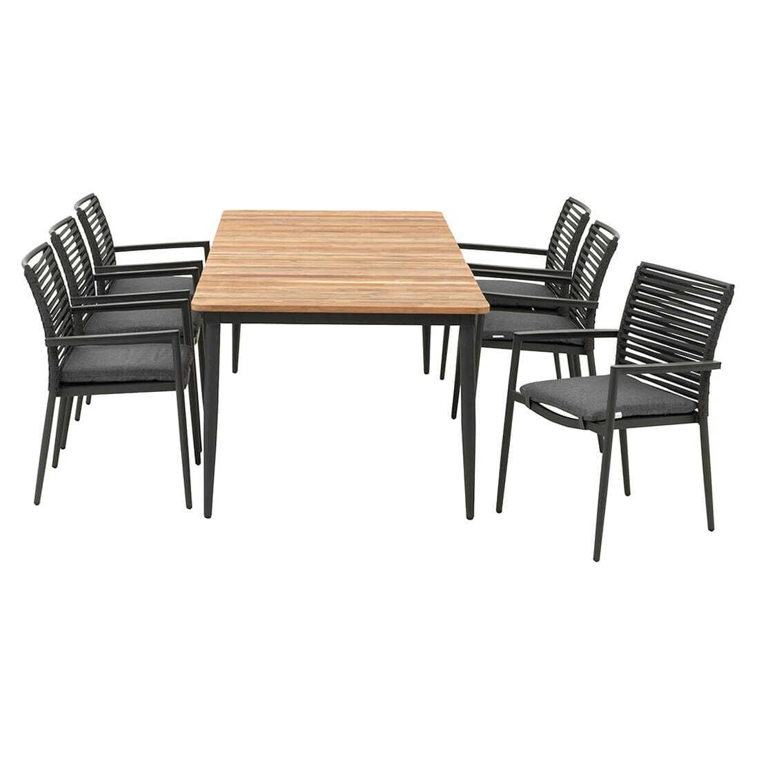 Acamp New Jersey Gartenmöbel-Set L (6 Plätze) Tisch 220x100cm