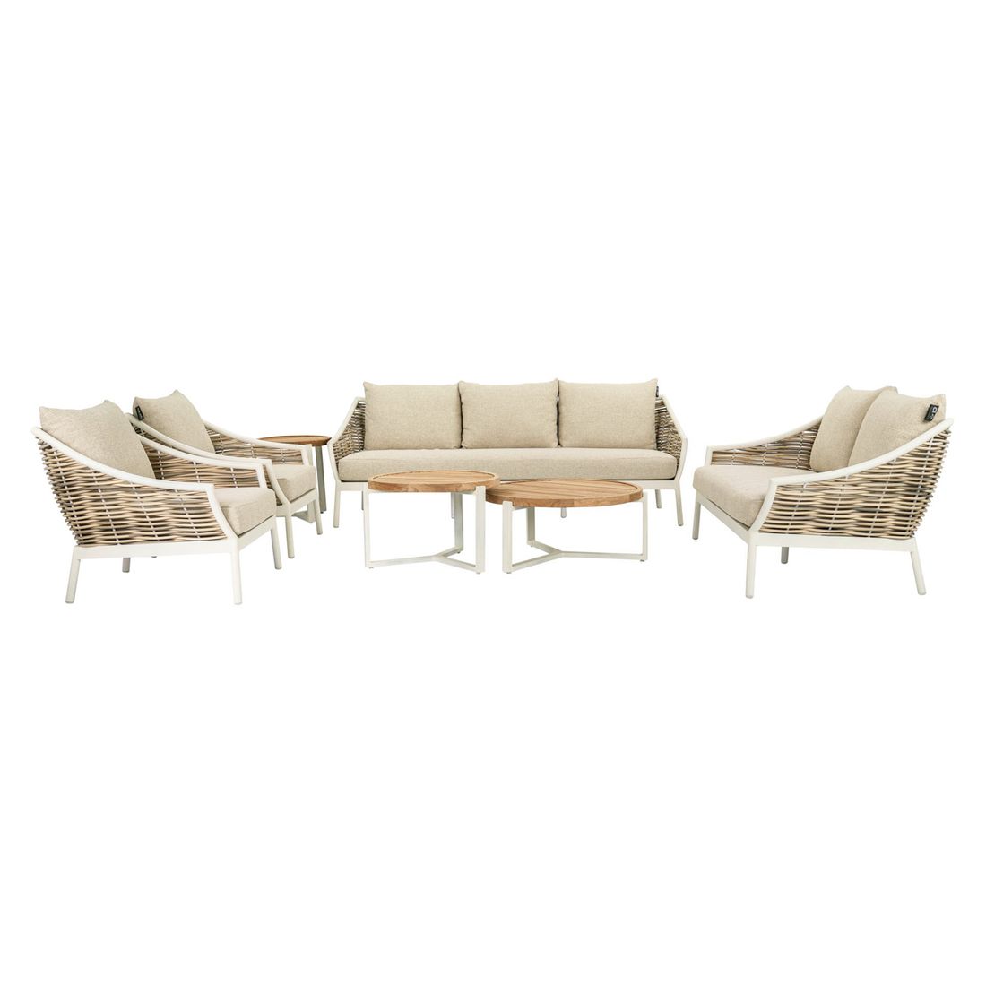 Apple Bee Milou Gartenloungesofa Aluminium/Polyrattan/Bee Wett