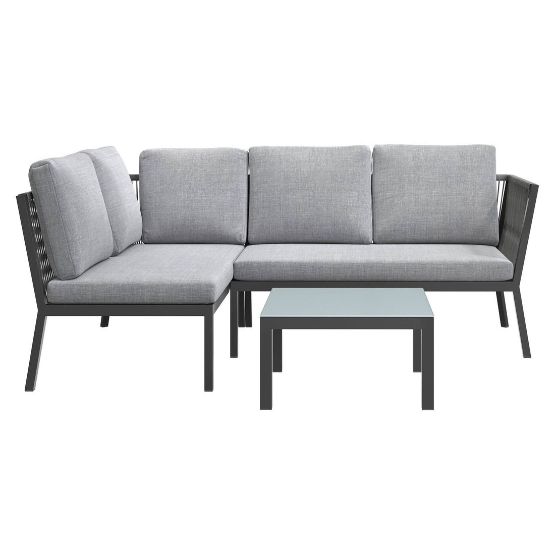 OUTLIV. Alex Ecklounge inkl. Loungetisch Aluminium/Rope