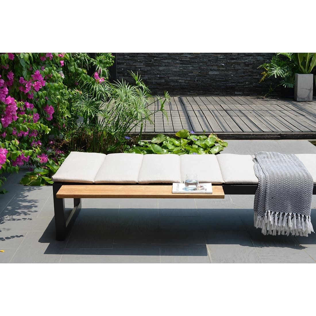 LifestyleGarden Jimmy Gartenliege verstellbar Aluminium/Olefin