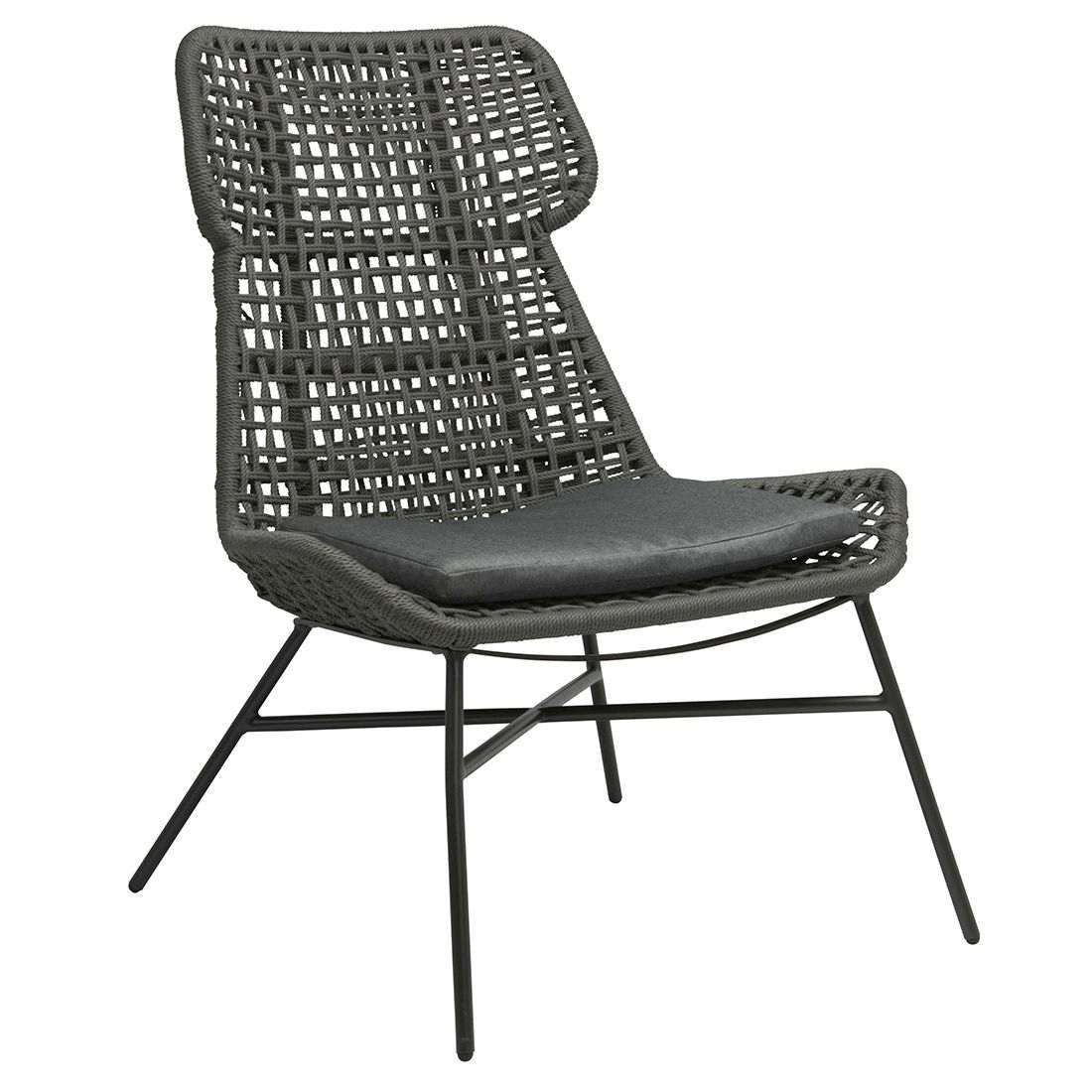 Stern Greta Loungesessel Aluminium/Rope