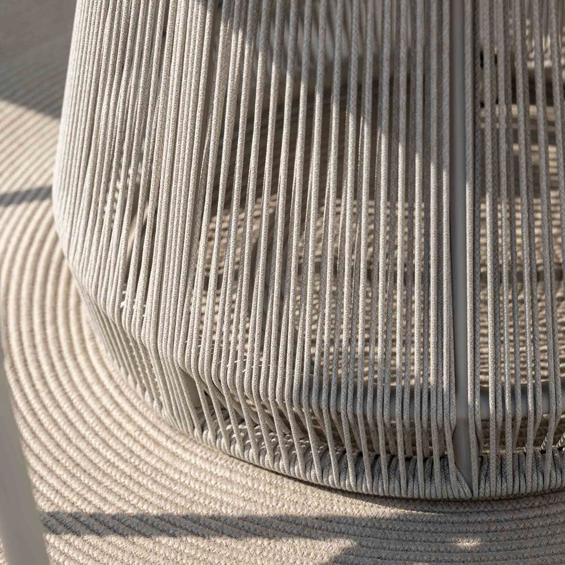 Stern Rhoda Gartentisch Ø134x75cm Aluminium/Rope/Silverstar 2.0