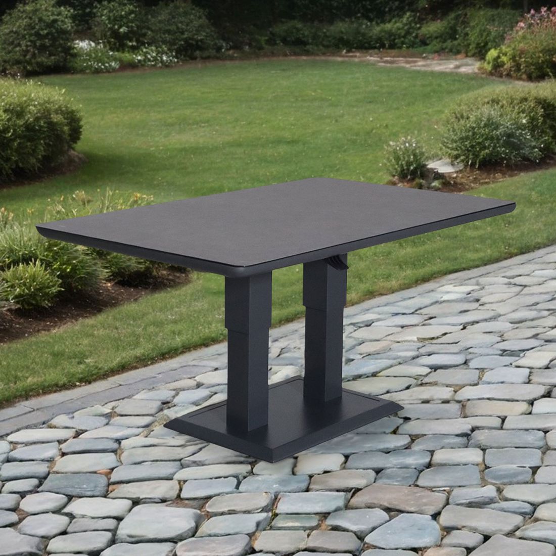 OUTLIV. Allround Gartentisch 150x90cm Aluminium/Glas