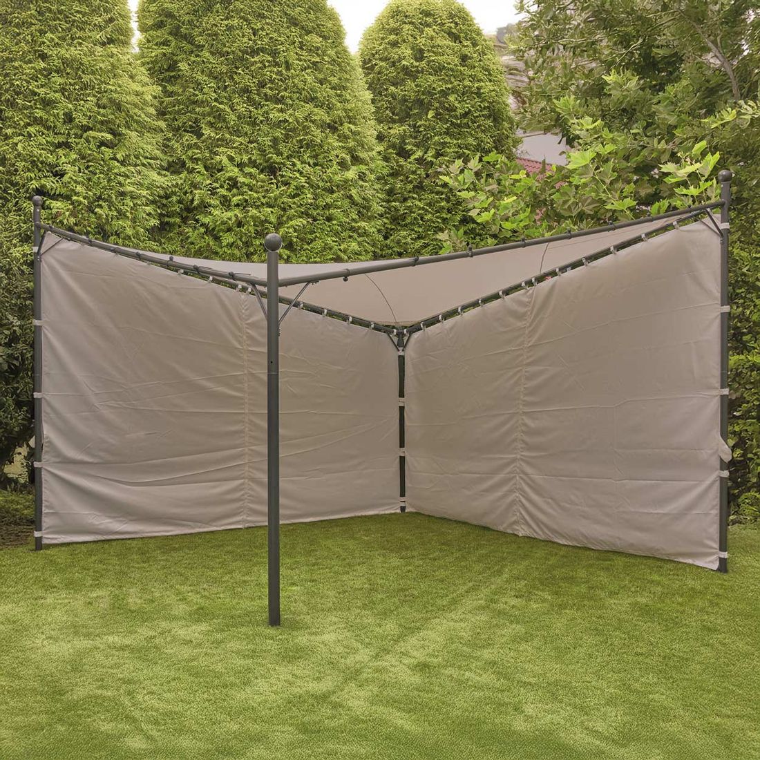 Siena Garden Berlino Seitenteile zu Gartenpergola Berlino 300x300cm Polyester