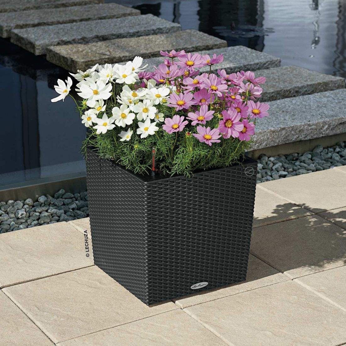 Lechuza Cube Pflanztopf 40x40x40cm Kunststoff
