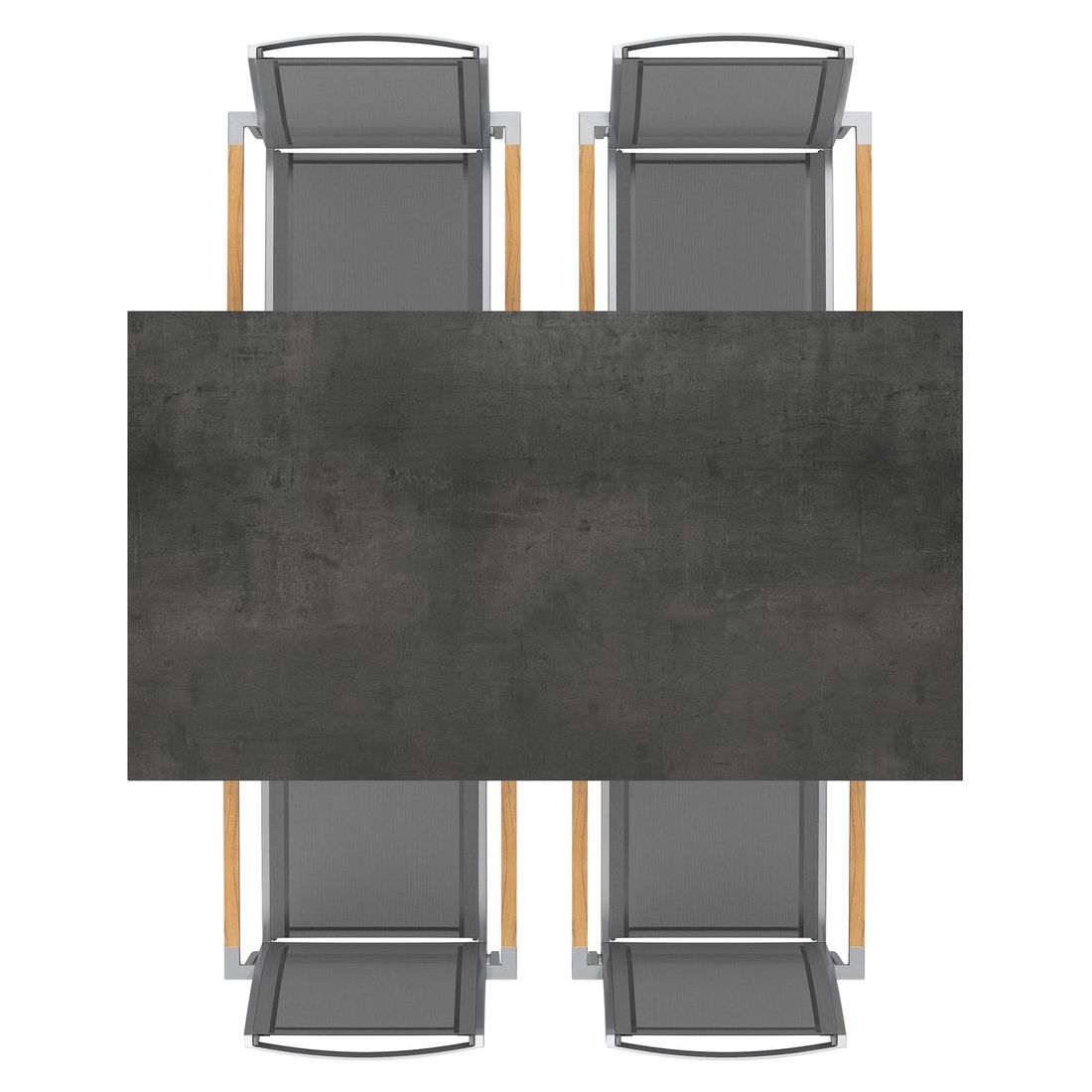 OUTLIV. Oviedo Gartenmöbel-Set M (4 Plätze) Tisch 160x90cm