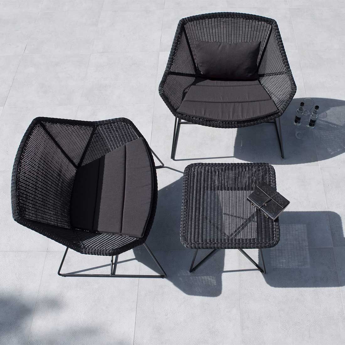Cane-Line Breeze Loungesessel Stahl/Geflecht