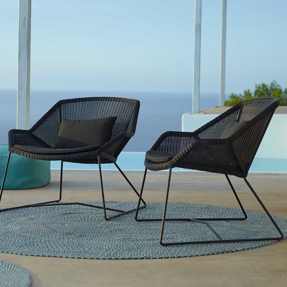 Cane-Line Breeze Loungesessel Stahl/Geflecht