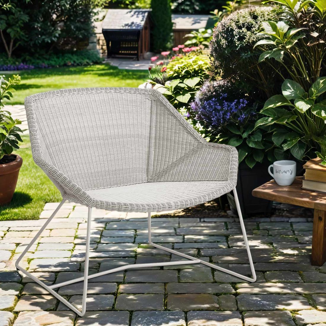 Cane-Line Breeze Loungesessel Stahl/Geflecht