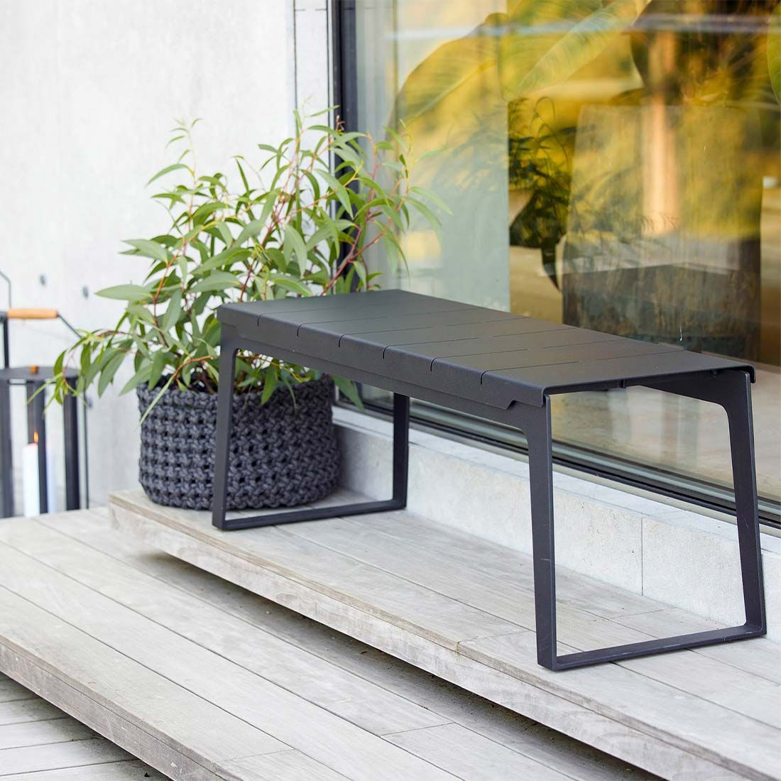 Cane-Line Copenhagen Gartenbank 121 cm Aluminium