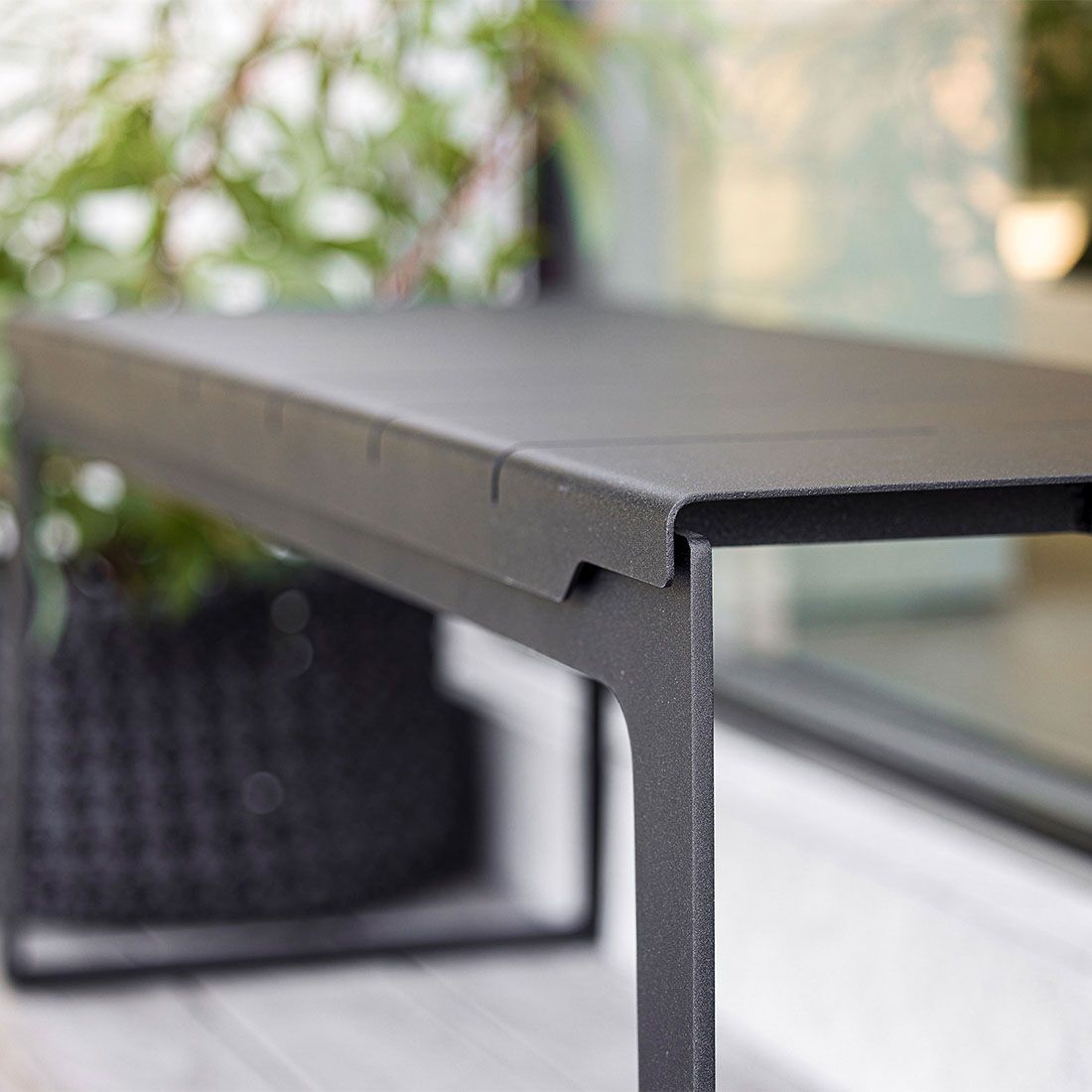 Cane-Line Copenhagen Gartenbank 121 cm Aluminium