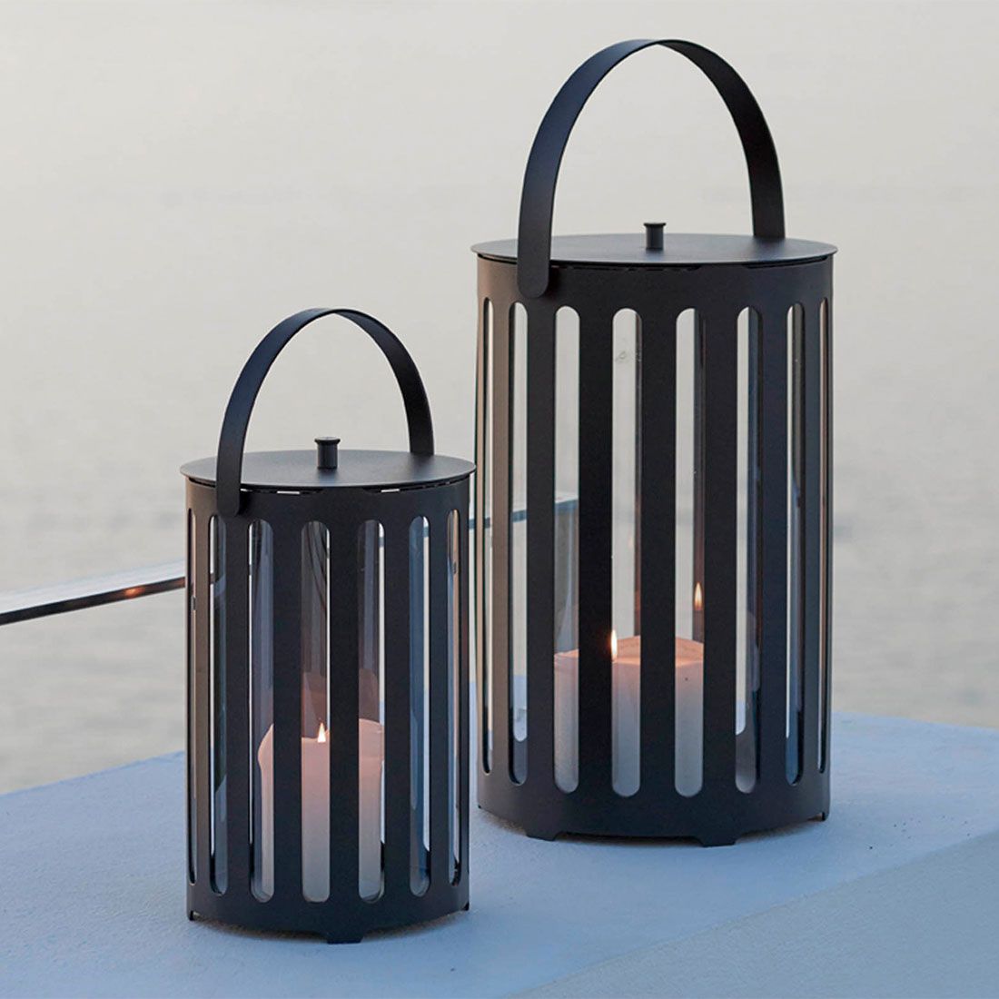Cane-Line Lighttube Laterne Ø30x64 cm Aluminium