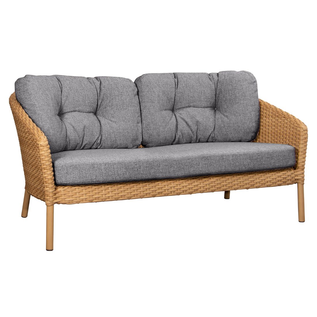 Cane-Line Ocean Gartensofa 155cm Alu/Geflecht/Polypropylen