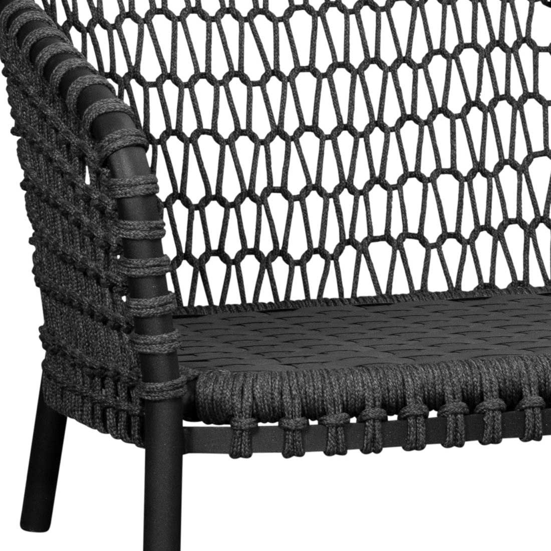 Cane-Line Ocean Gartensofa 155cm Aluminium/Rope/Polypropylen