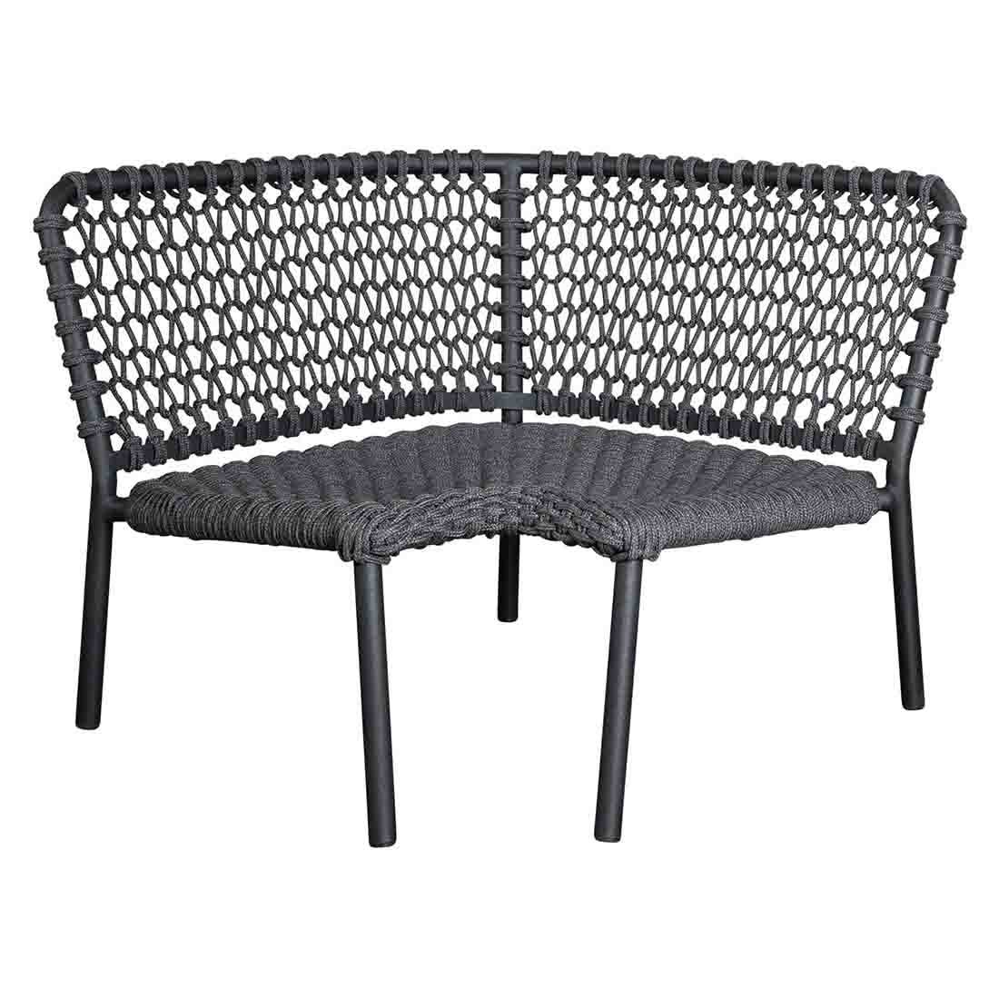 Cane-Line Ocean Ecklounge Aluminium/Rope