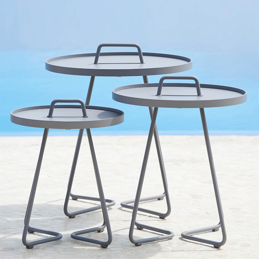 Cane-Line On-the-move Beistelltisch Ø37x47 cm Aluminium