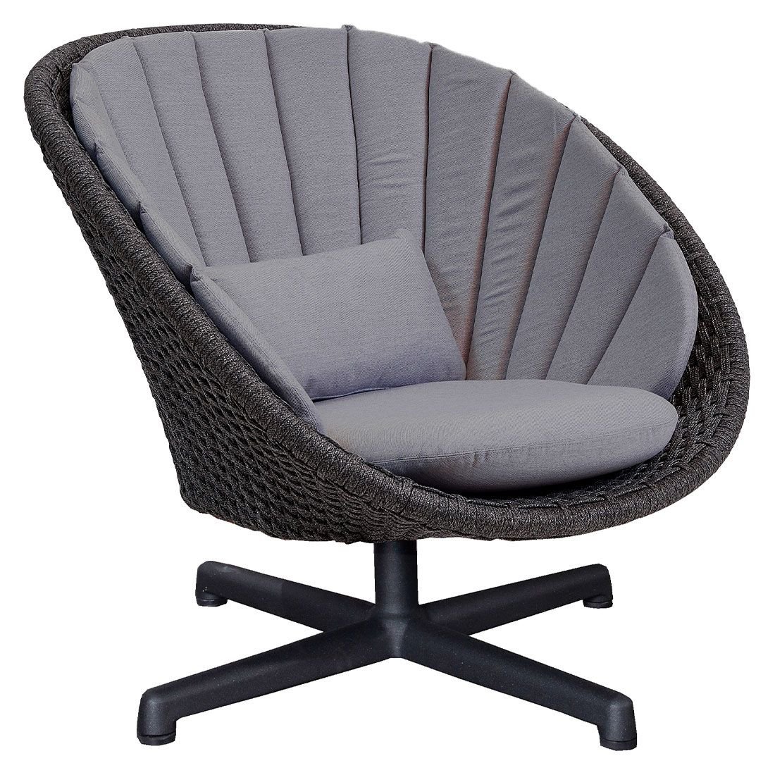 Cane-Line Peacock Loungesessel Aluminium/Rope