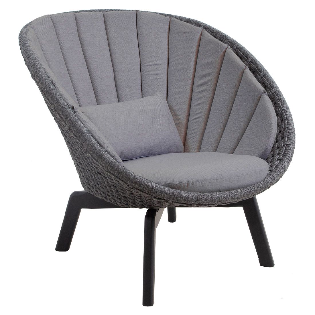 Cane-Line Peacock Loungesessel Aluminium/Rope/Teak