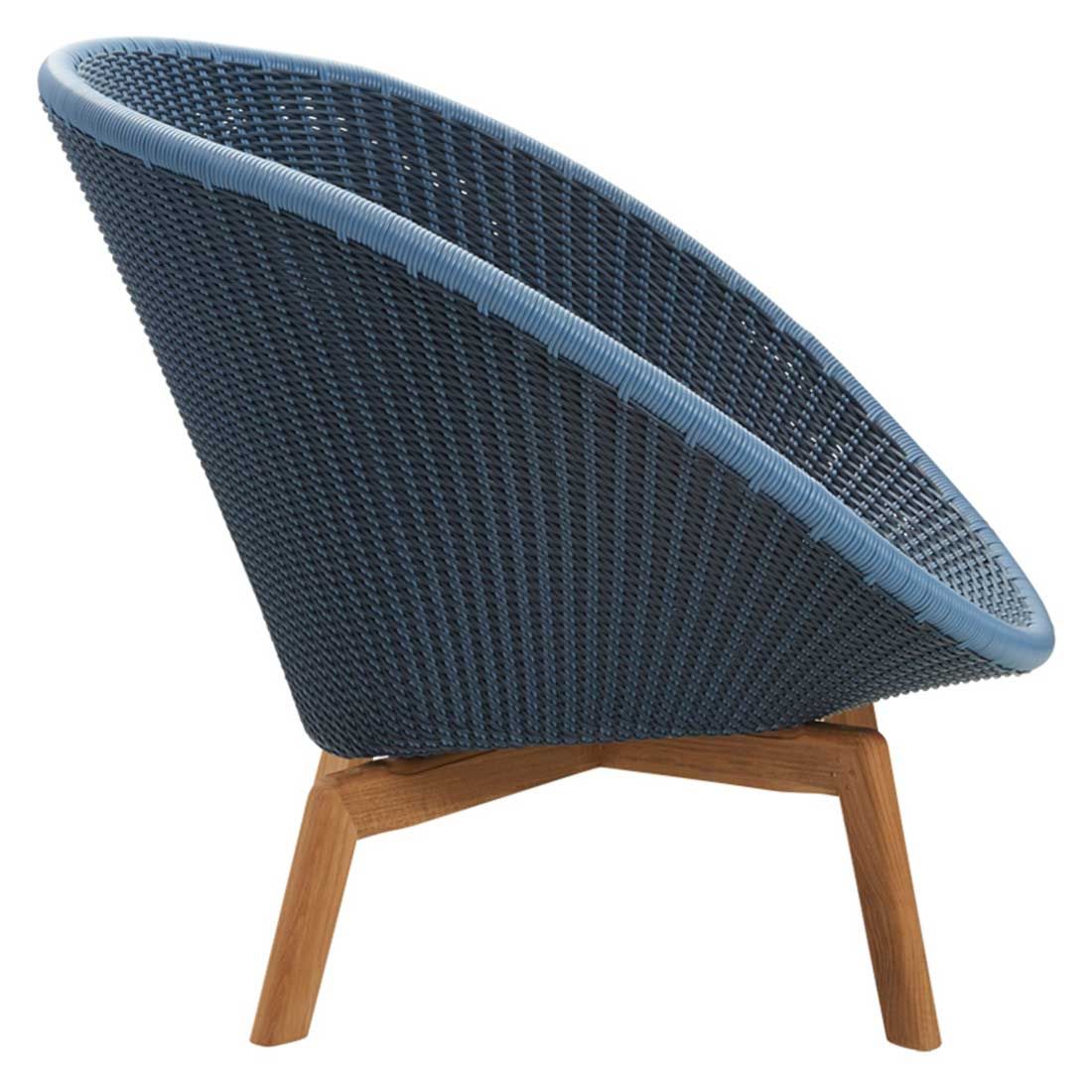 Cane-Line Peacock Loungesessel Teak/Aluminium/Geflecht