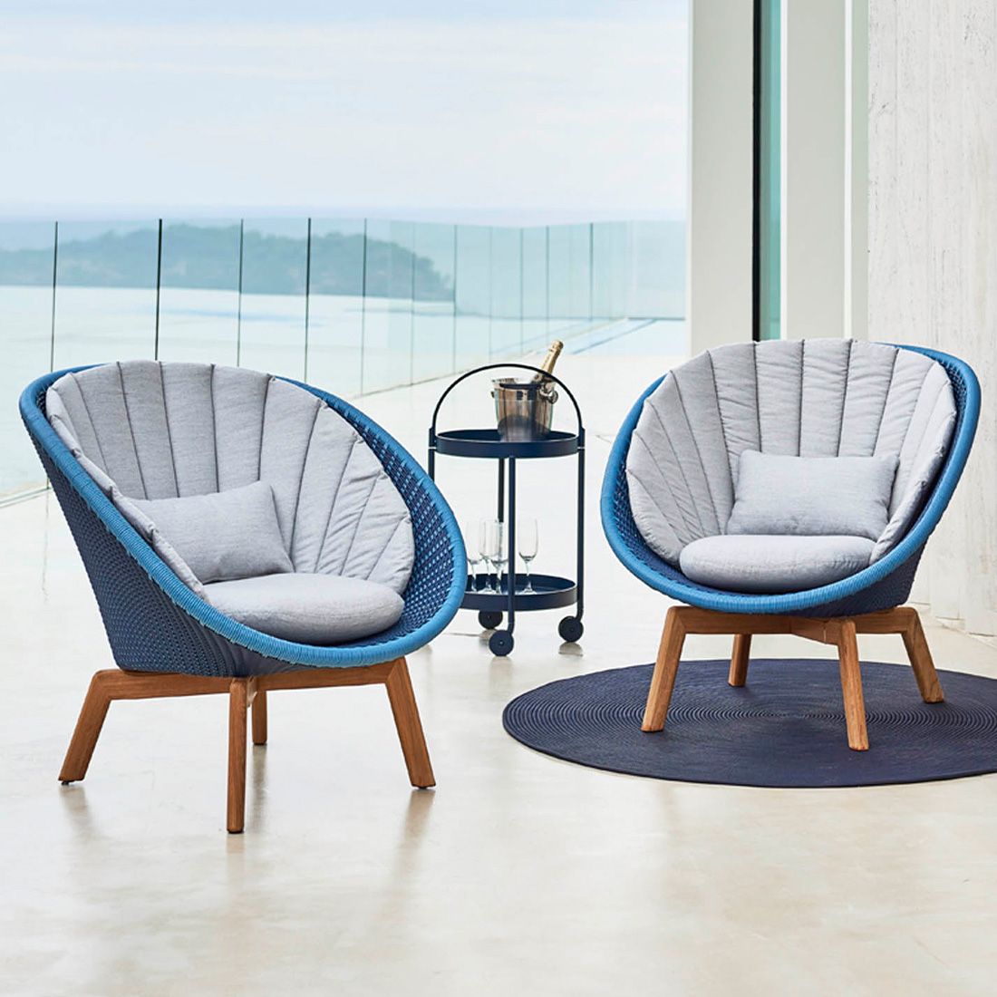 Cane-Line Peacock Loungesessel Teak/Geflecht