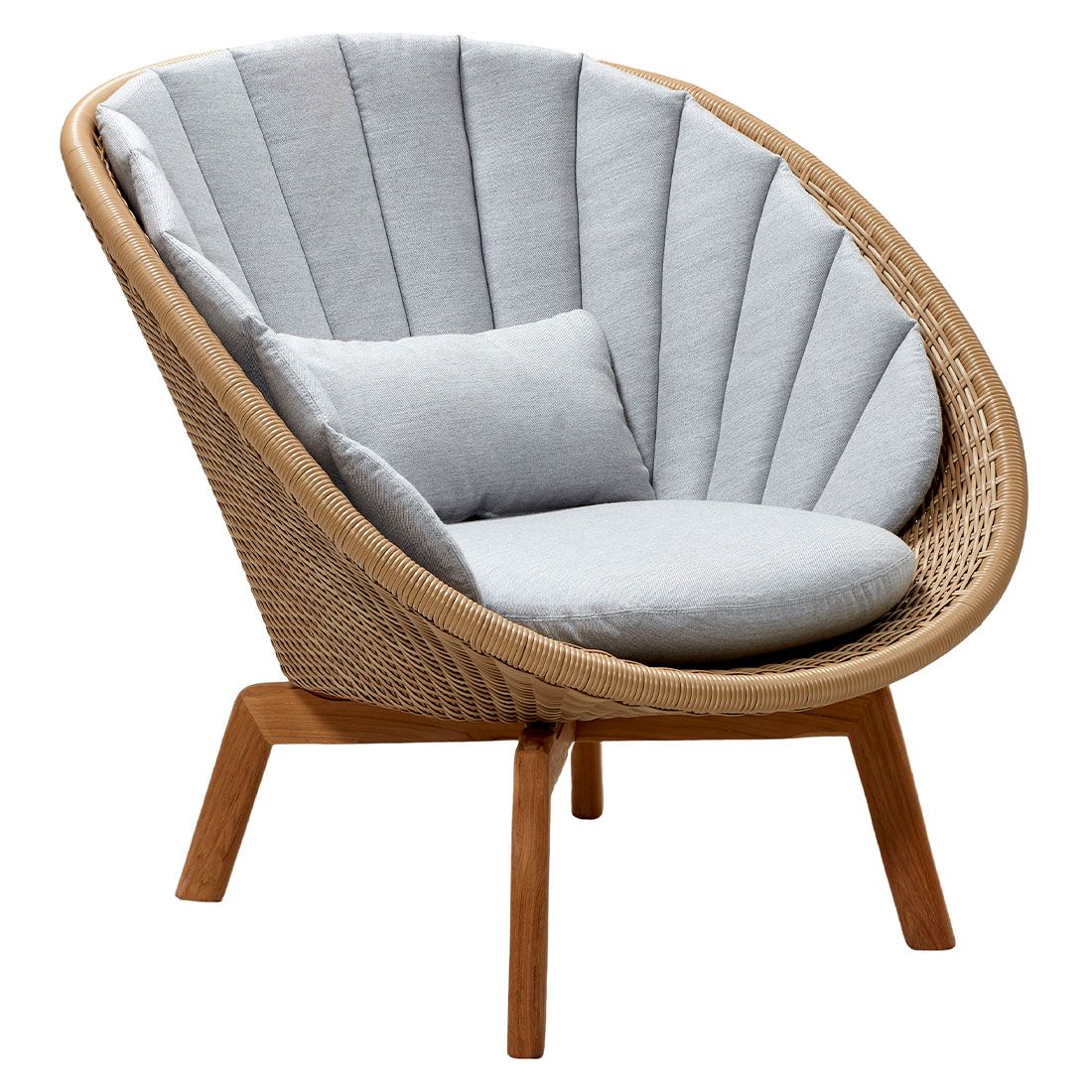 Cane-Line Peacock Loungesessel Teak/Geflecht