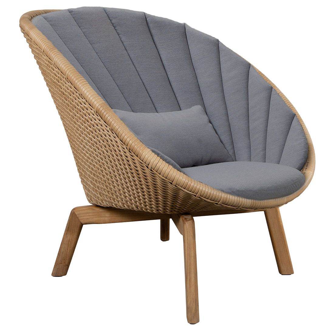 Cane-Line Peacock Loungesessel Teak/Geflecht