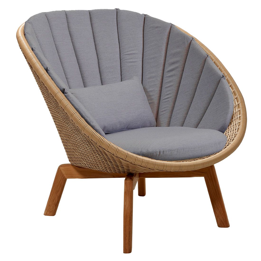 Cane-Line Peacock Loungesessel Teak/Geflecht