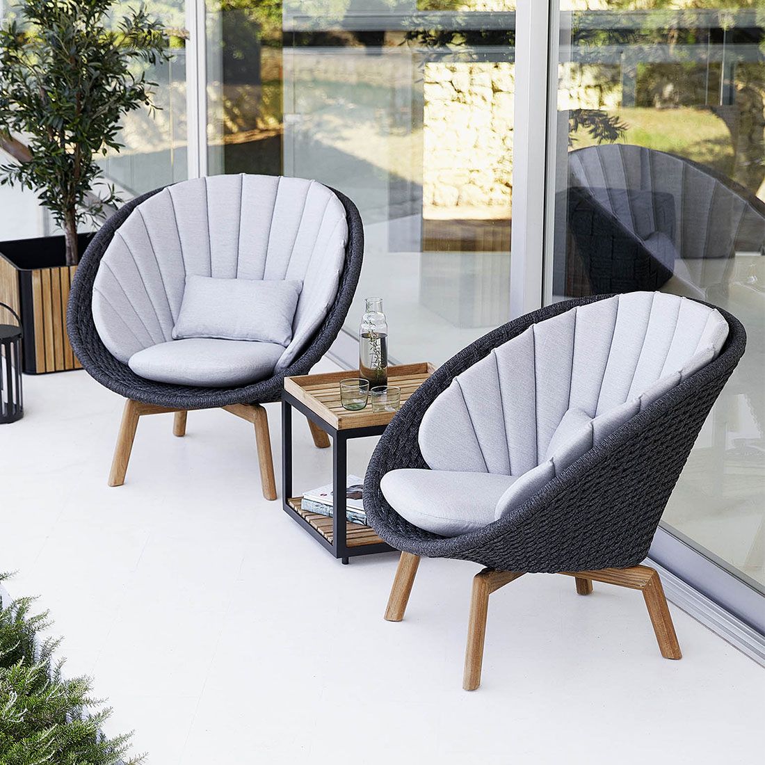 Cane-Line Peacock Loungesessel Teak/Rope