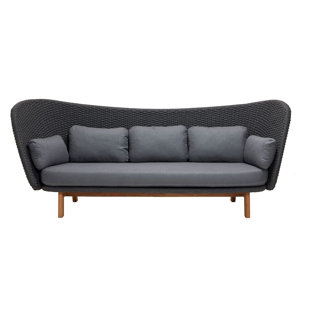 Cane-Line Peacock Wing Gartensofa 248cm Teak/Rope