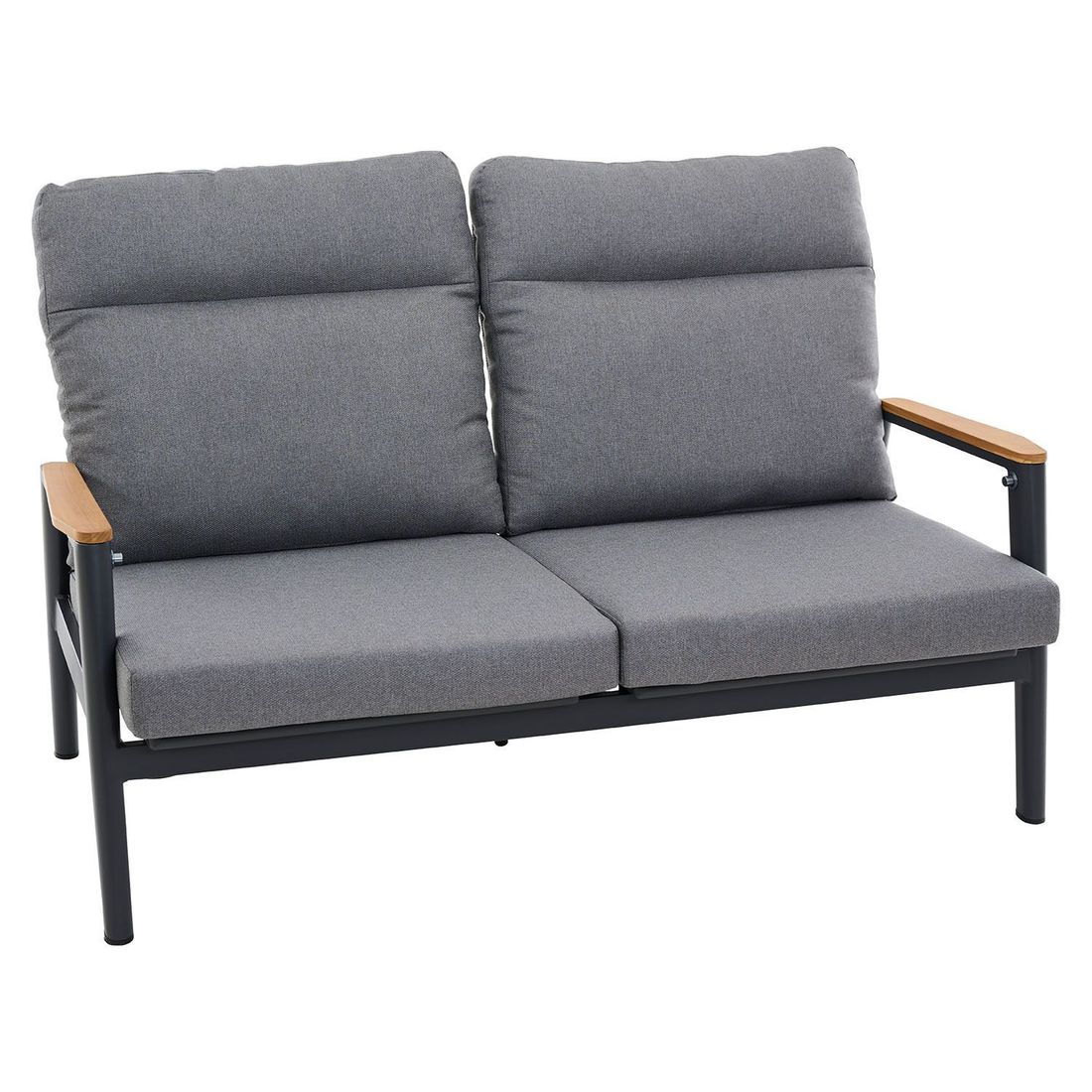 Siena Garden Cortina Loungeset verstellbar inkl. OUTLIV. Lifttisch Aluminium/Rope/Polypropylen