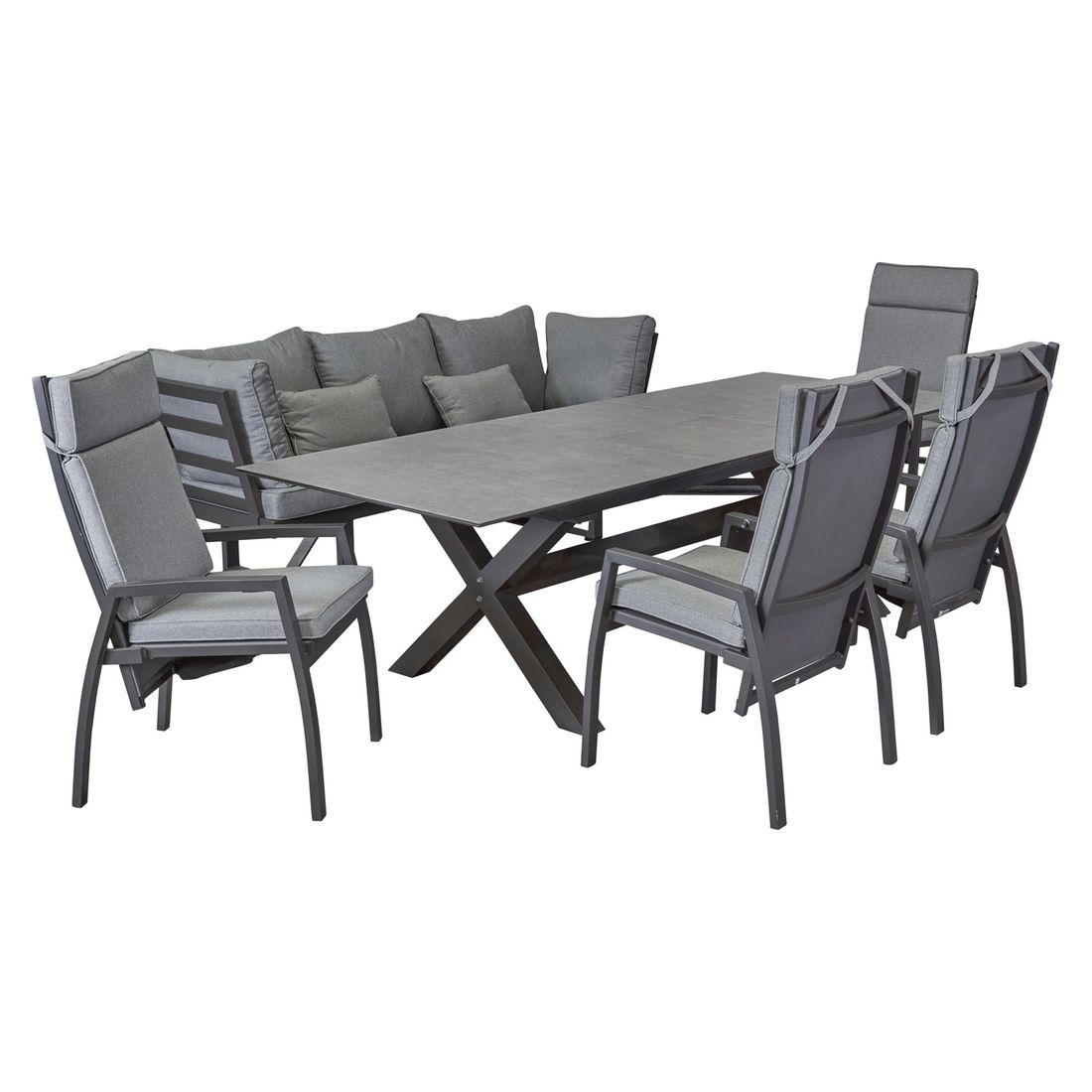 LC Garden Bondino Gartenmöbel-Set Tisch 200/260x100cm