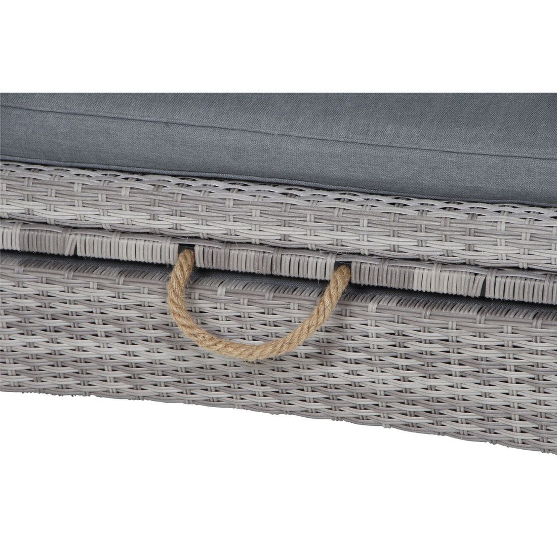 Siena Garden Lobos II Daybed verstellbar Geflecht/Textil inkl. Kissen