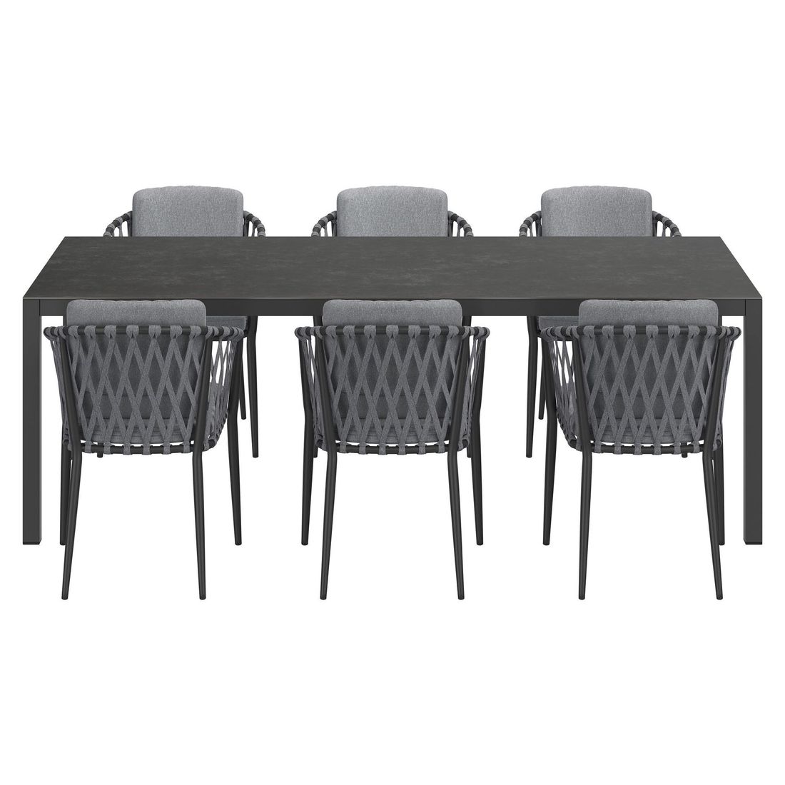 OUTLIV. Cairns Gartenmöbel-Set L (6 Plätze) Tisch 220x100cm