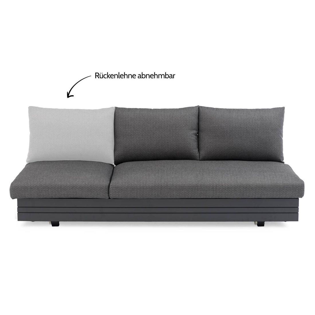 Zebra Cubo Neo Ecklounge inkl. Loungetische Aluminium/Sunproof