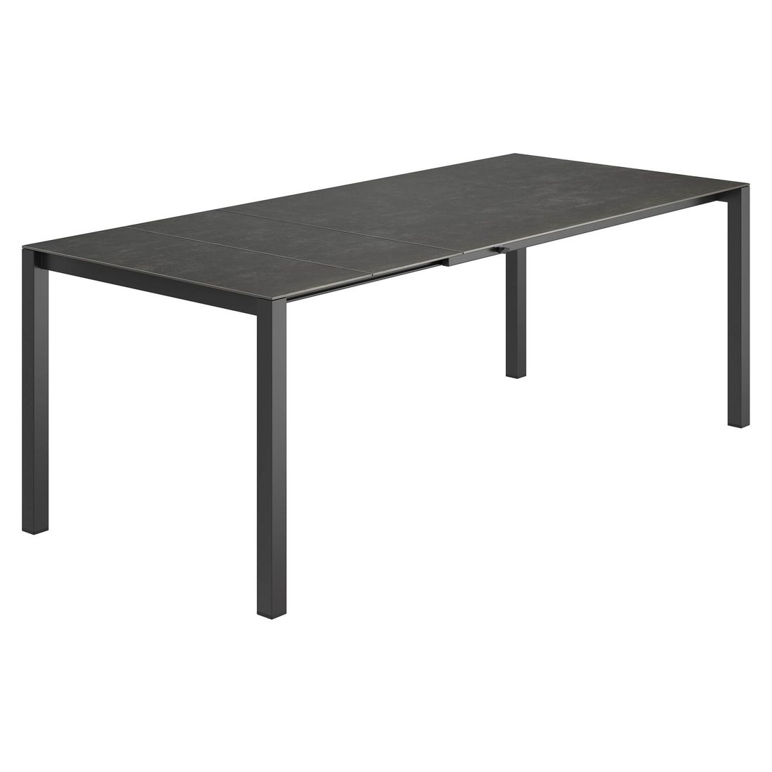 OUTLIV. Ausziehtisch 140/210x70cm Edelstahl/Glaskeramik