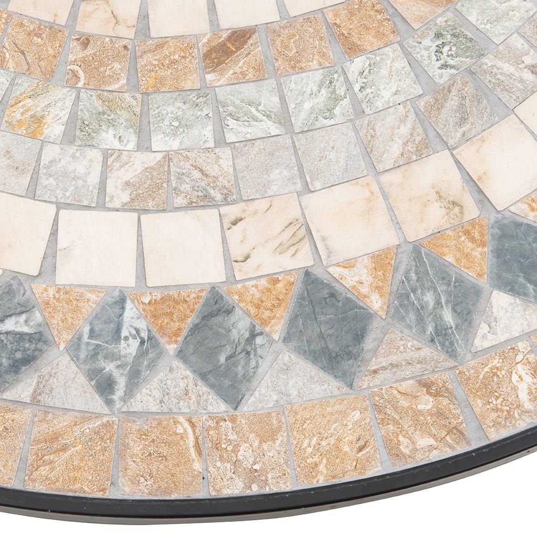 OUTLIV. Mosaik Gartentisch Ø120x71cm Eisen/Mosaik