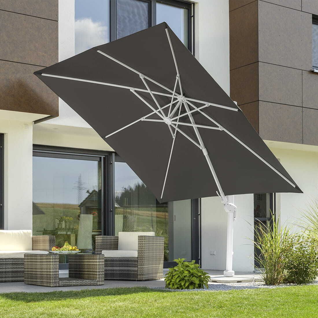 Schneider Rhodos Twist-Bianco Ampelschirm 300x300cm