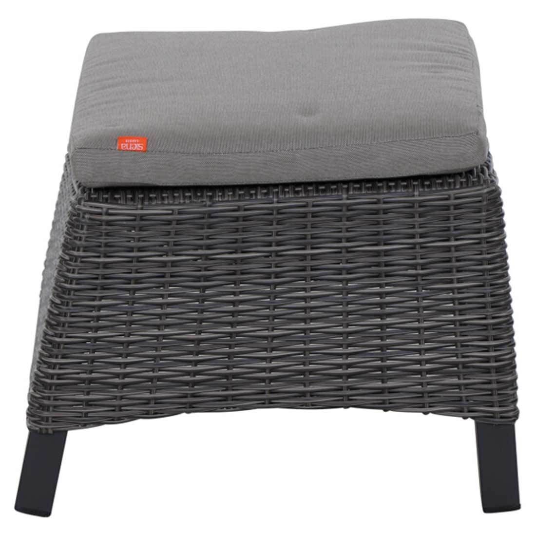 Siena Garden Corido Loungehocker Gardino-Geflecht/Polypropylen
