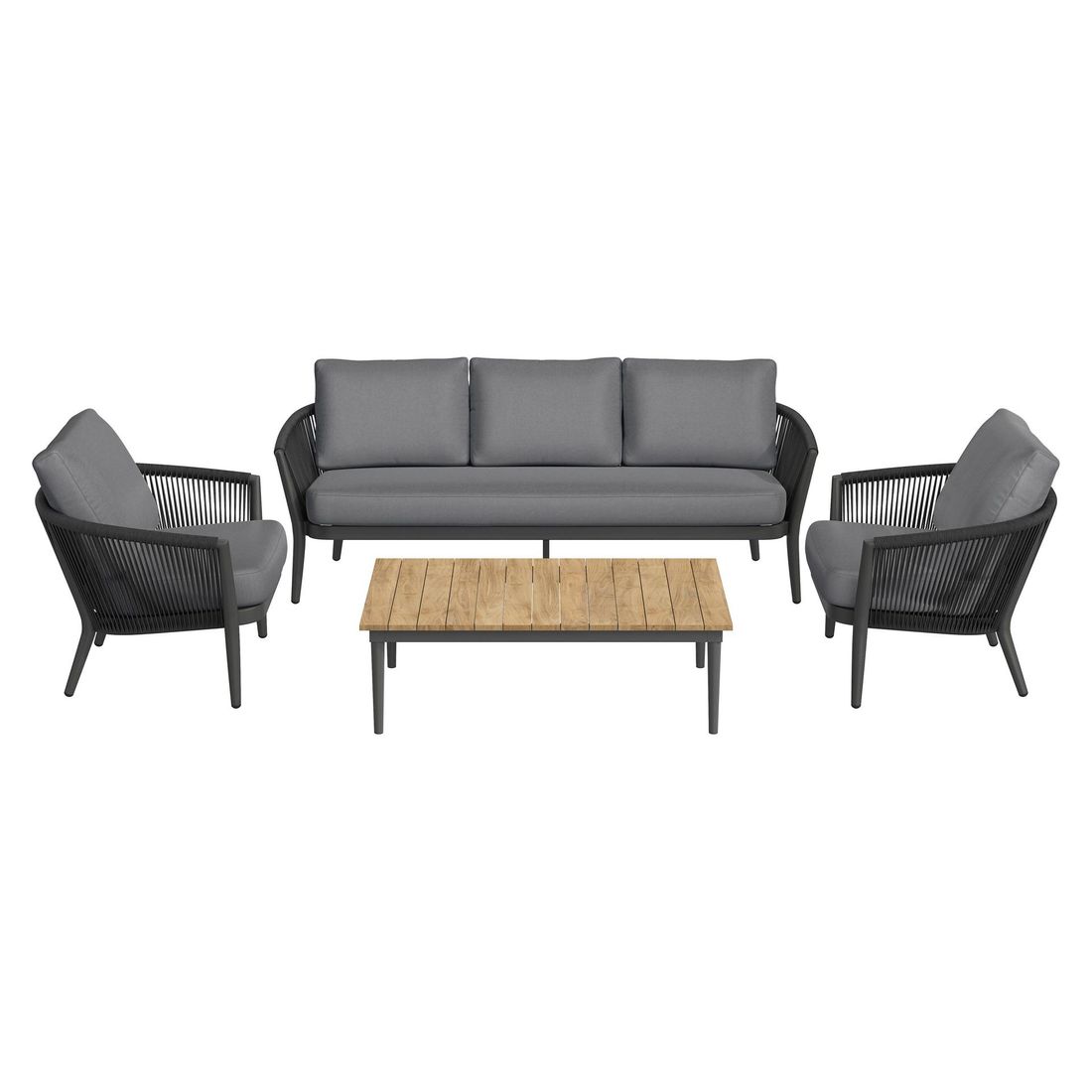 OUTLIV. Monet Loungeset inkl. Loungetisch Aluminium/Rope/Olefin