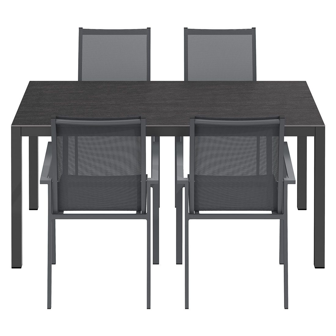 OUTLIV. Kobe Gartenmöbel-Set M (4 Plätze) Tisch 160x90cm