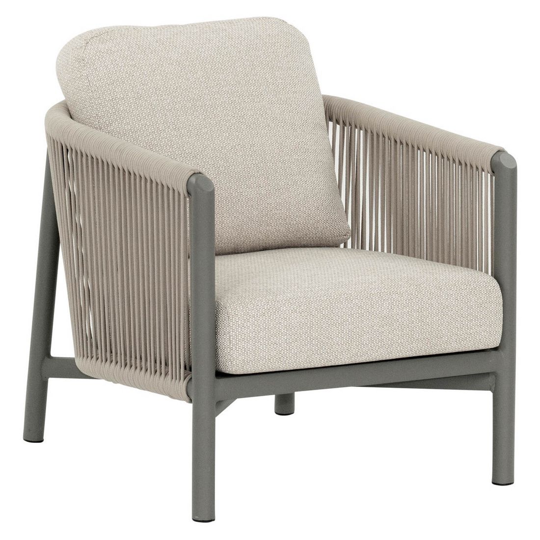 Apple Bee Bora Bora Gartensessel Low Dining Aluminium mit Sitz- und Rückenkissen